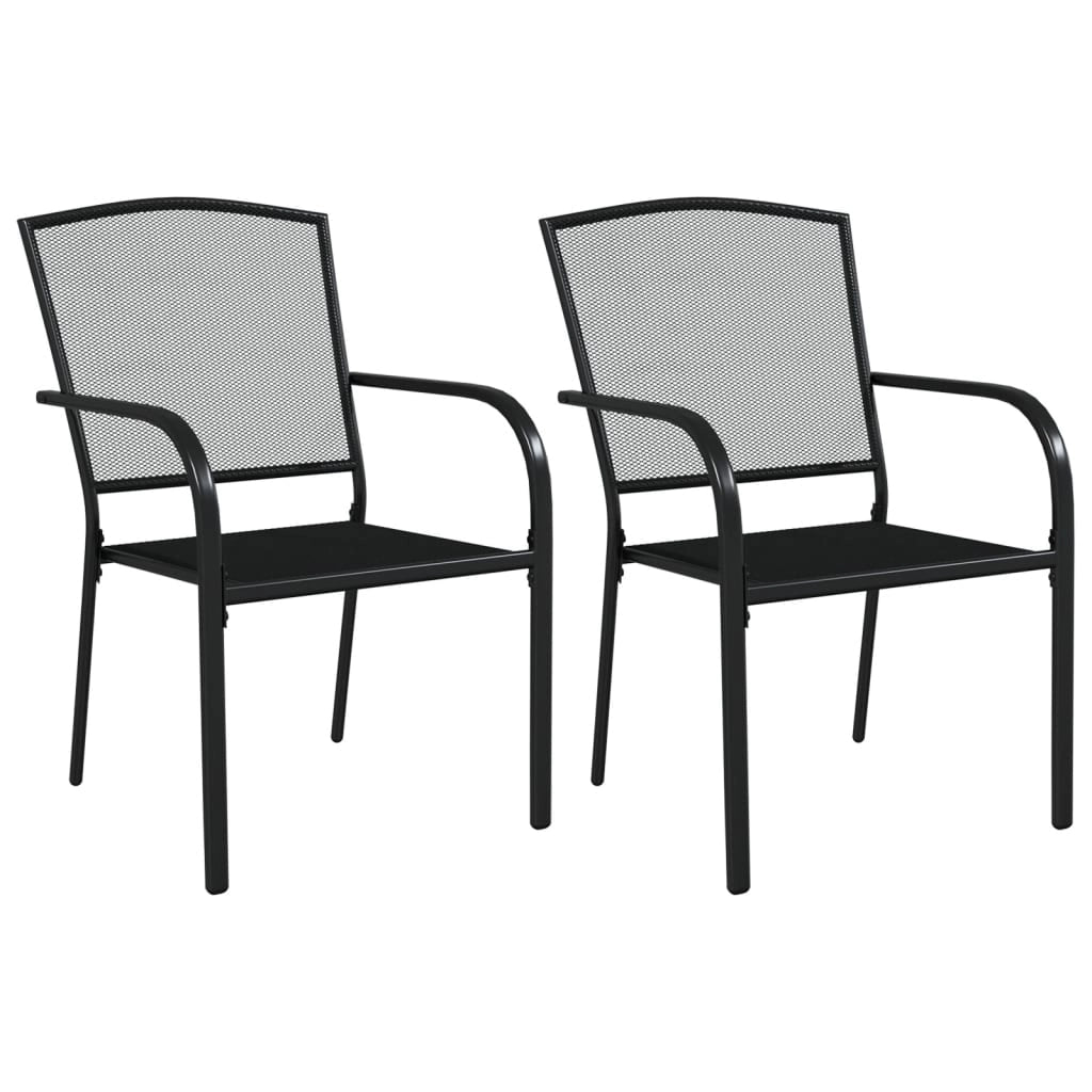 Set da pranzo da giardino mobili da esterno 3 pezzi acciaio antracite 02_0013579