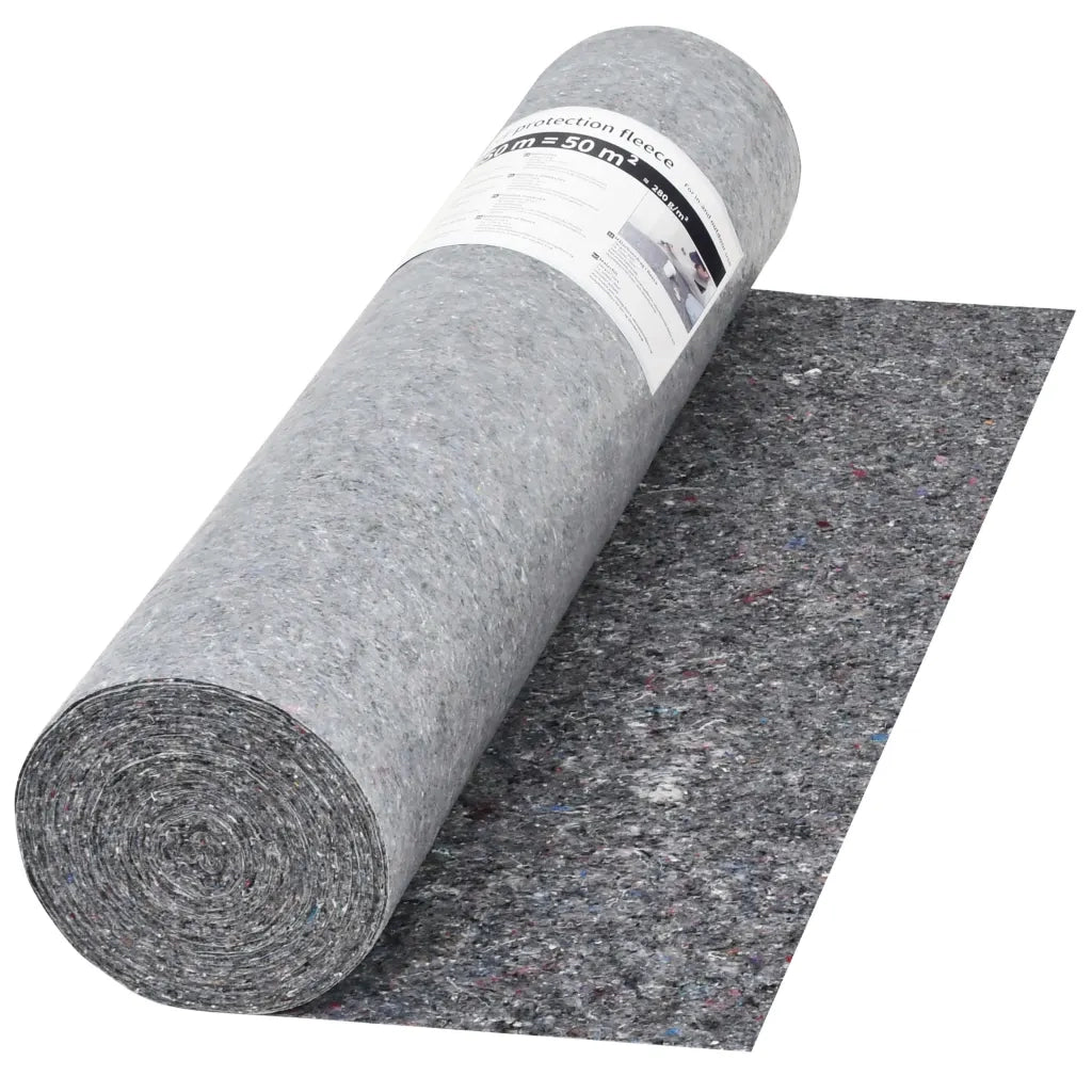 Telo Protettivo per Pittori Antiscivolo 50 m 280 g/m² Grigio 142698