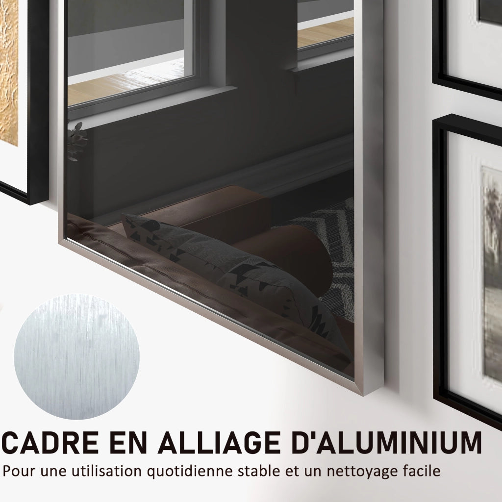 Telaio alluminio per maglia porta acrilico con feltro interno 70x90 cm ¨C zephmum ¨C alluminio
