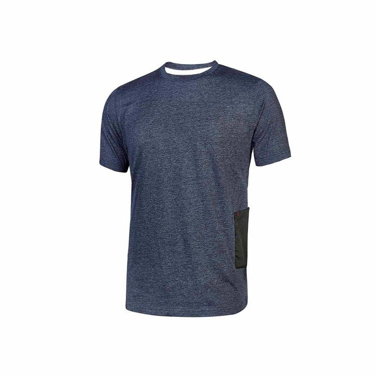 T-SHIRT  ROAD MANICA CORTA- - tg.2XL - deep blue - 100% cotone - 3 pezzi U-POWER