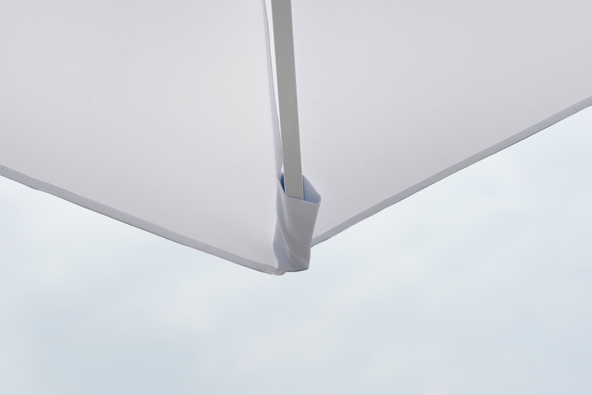 Ombrellone da Giardino 3x3 m Palo Ø60 mm Telo in Polietilene Bianco