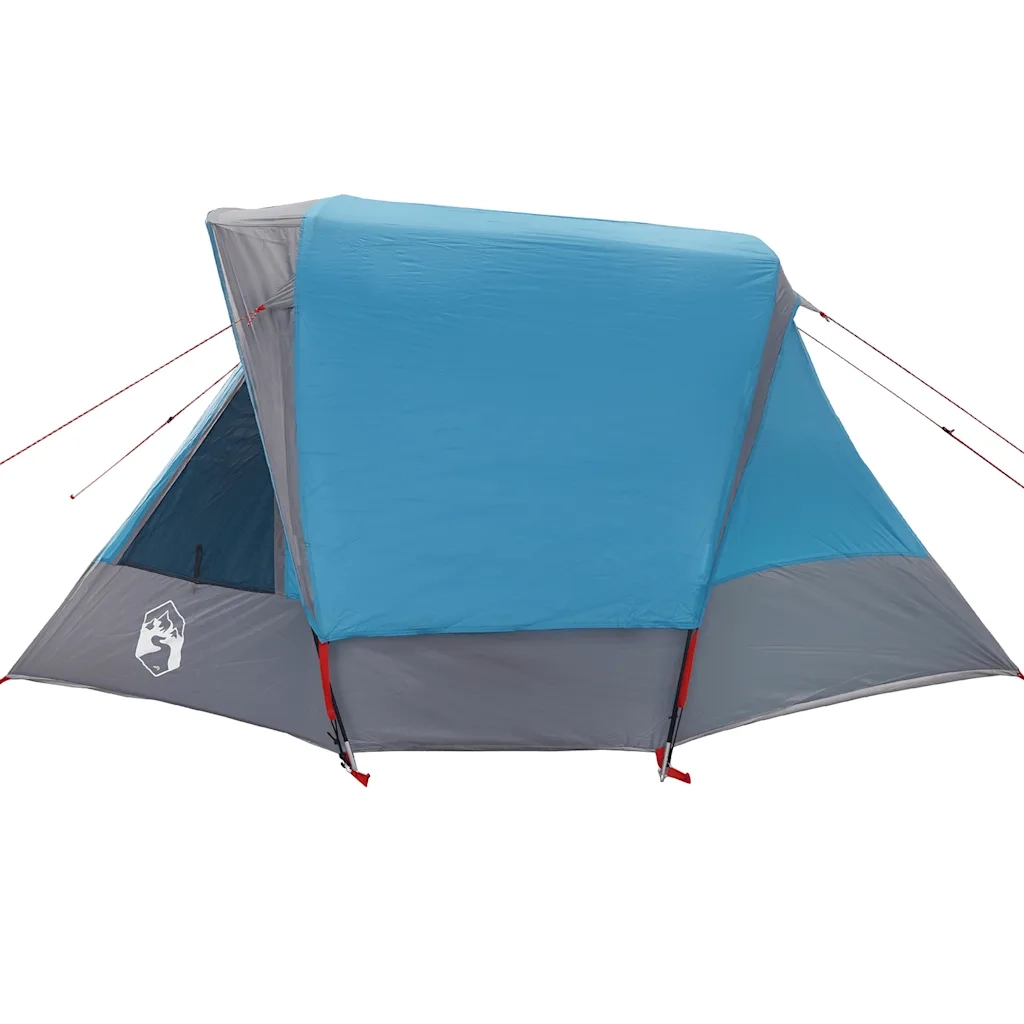 vidaXL Tenda Familiare Cabina per 6 Persone Blu Impermeabile