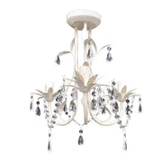 Lampadario da Soffitto Cristallo Elegante Bianco CFW3286949