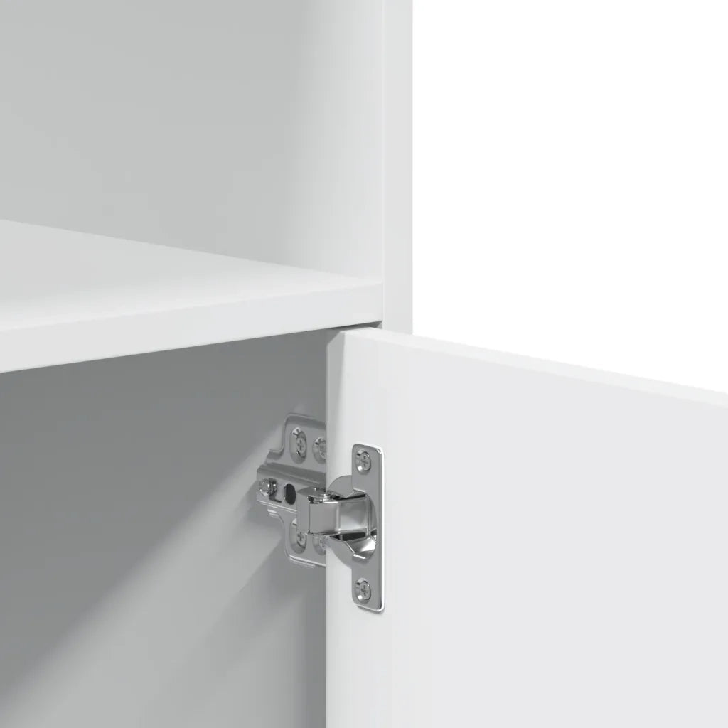 Mobile con Ruote Bianco 55x40x91 cm in Truciolato CFW8548990