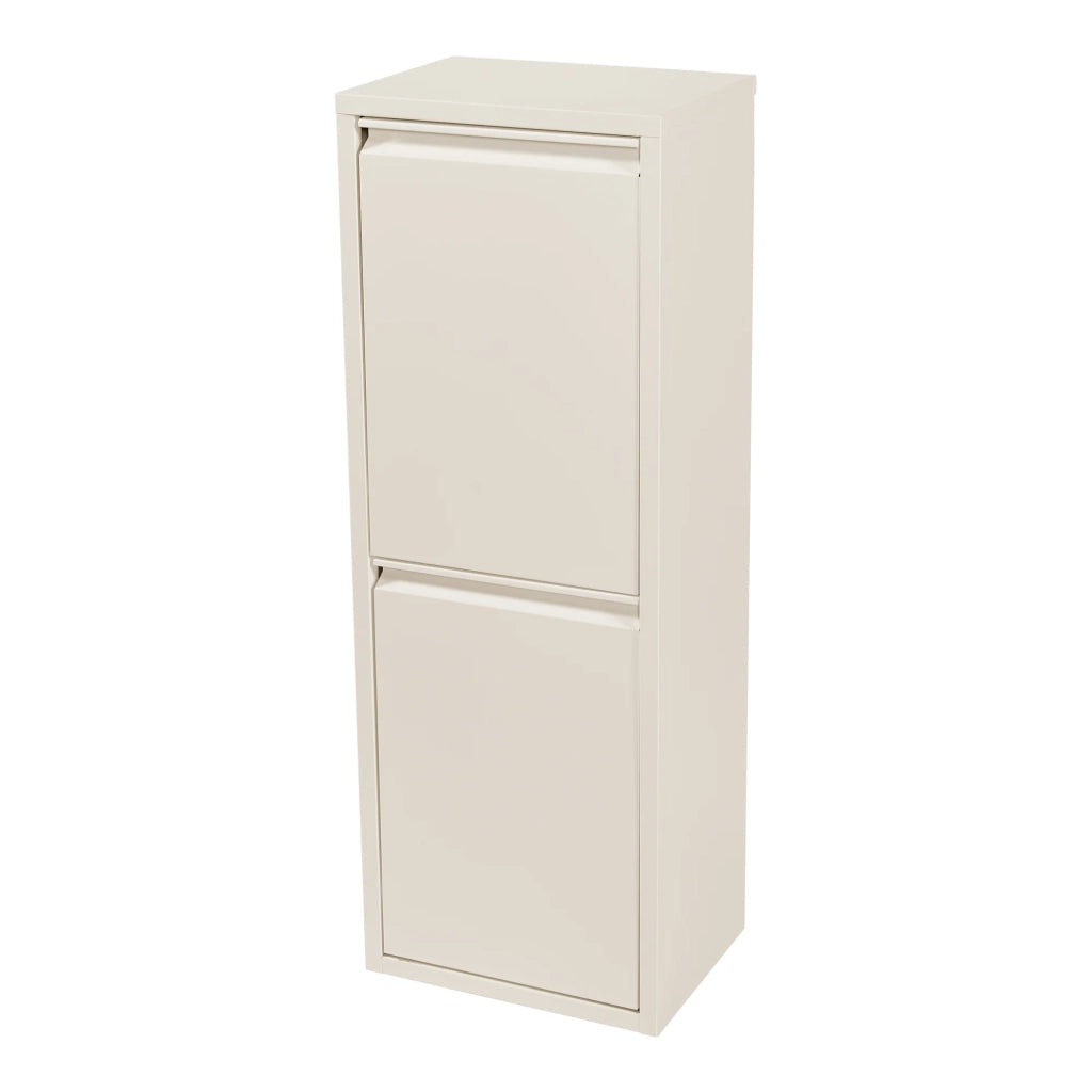 Contenitore per la raccolta differenziata a parete 2 x 14 litri bianco 03_0010392