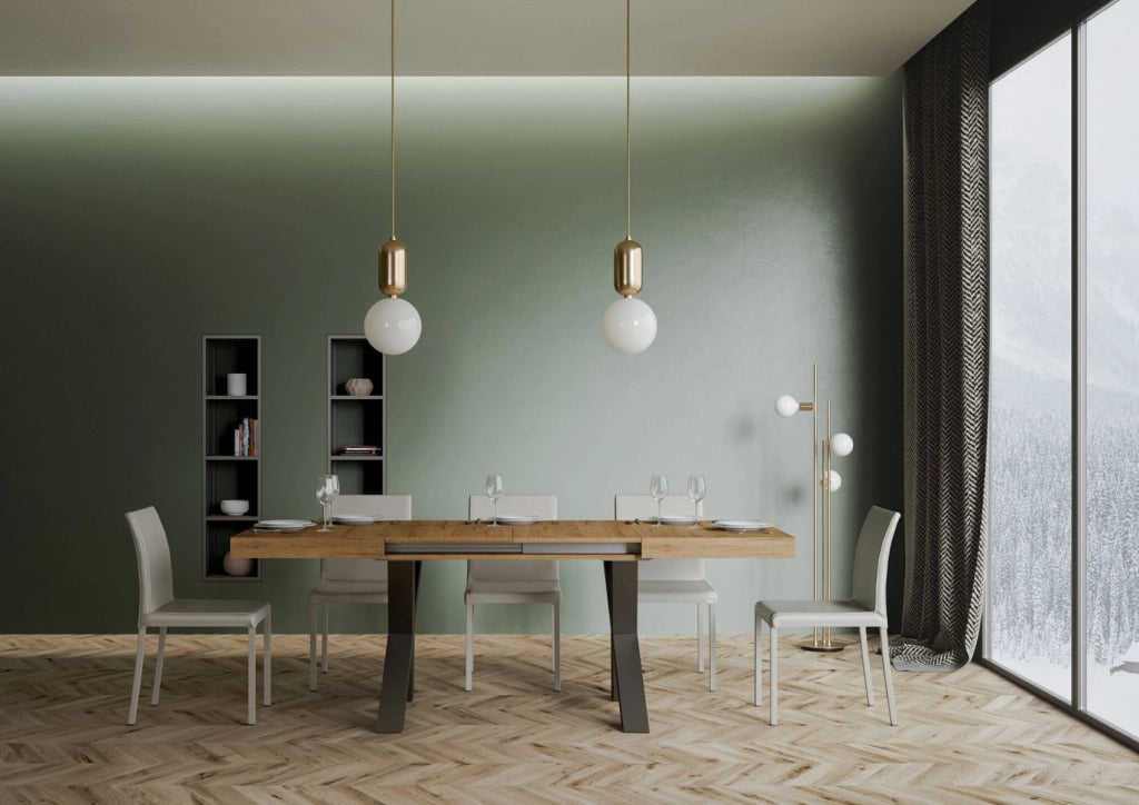 Tavolo Allungabile 130-390x90x77 cm Traffic Quercia Naturale