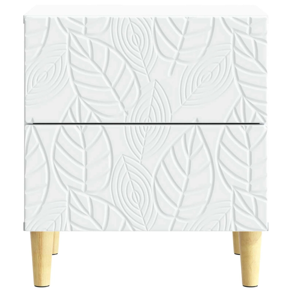 Comodino Bianco 43 x 34,5 x 48 cm Legno ingegnerizzato 894985