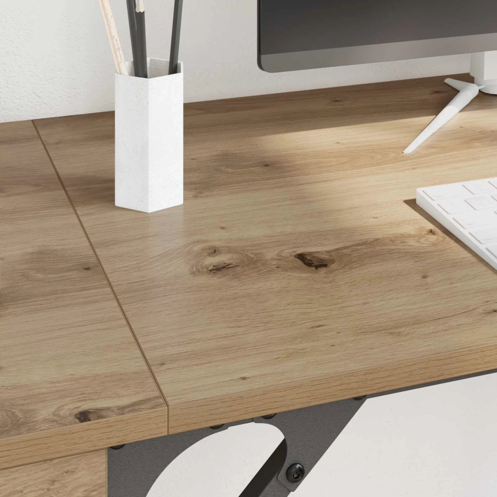 Scrivania per computer Rovere artigianale 131 x 48 x 75 cm