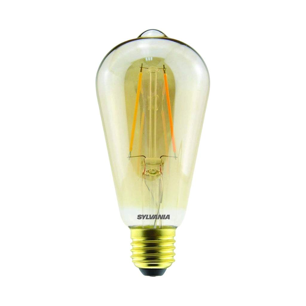 Lampadina LED a Filamento 4.5W 420lm Attacco E27 Forma ST64 Retrò Dorato Sylvania