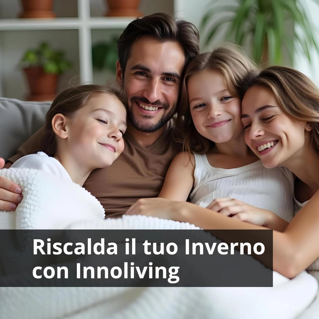Innoliving INN-580NEW Termoventilatore Stufetta 2000W, 2 Livelli di Potenza, Termostato Regolabile, Funzione Ventilazione, Protezione contro il Surriscaldamento
