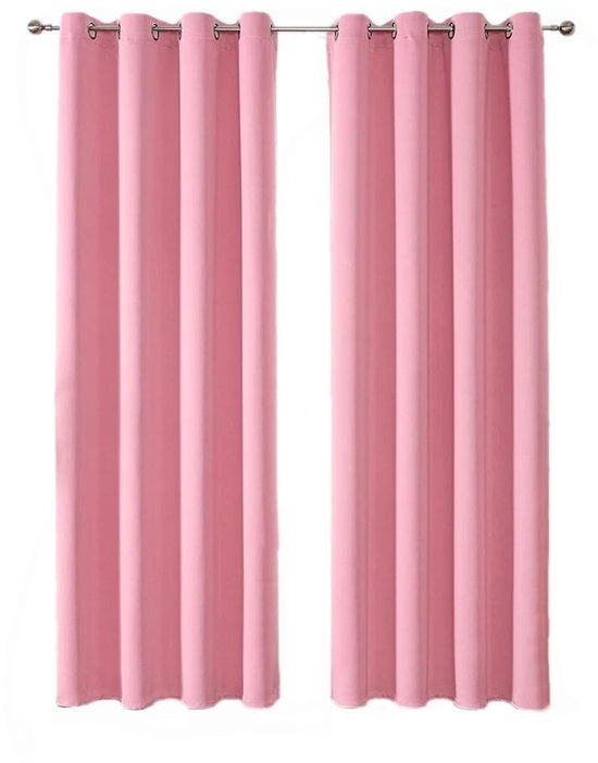 Set di tende nere per blackout - 2 pezzi - Tende di oscuramento termiche - Polyester - 132 x 114 cm - Disponibili in 18 colori