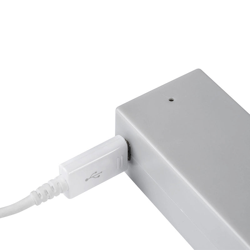 Barra Appendiabiti per armadi con luce LED Castor, batteria estraibile e sensore di movimento, L858 mm, Tecnoplastica ..