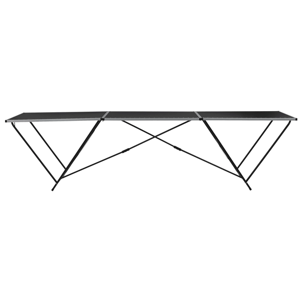 Tavolo Pieghevole per Carta da Parati MDF Alluminio 300x60x78cm CFW9455066