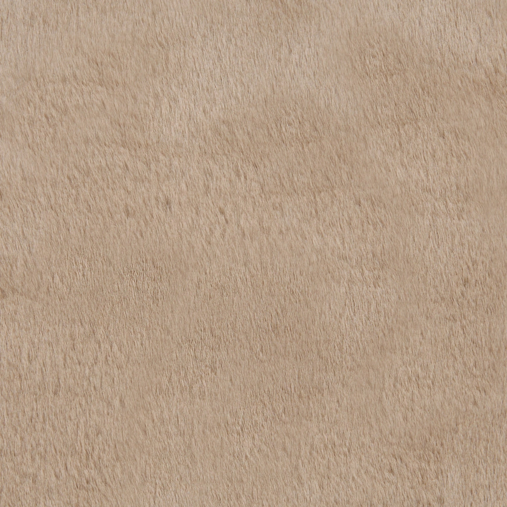 Tappeto Irregolare Beige in Finta Pelliccia 80 x 120 cm a Pelo Lungo per Soggiorno con Retro in Poliestere Stile Moderno