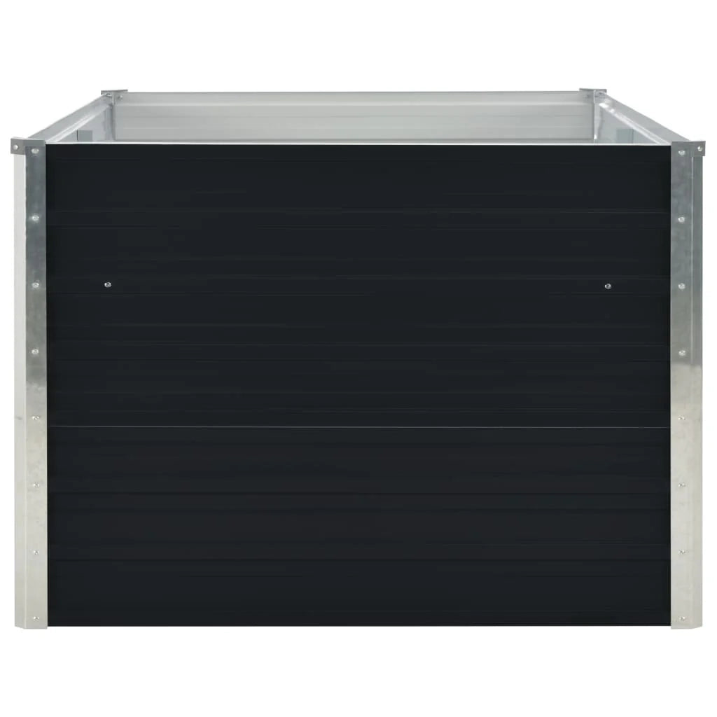 Fioriera 160 x 80 x 45 cm acciaio zincato antracite 02_0000792