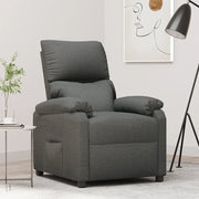 Divano Sedia-Poltrona Reclinabile in Tessuto Grigio Scuro 476015