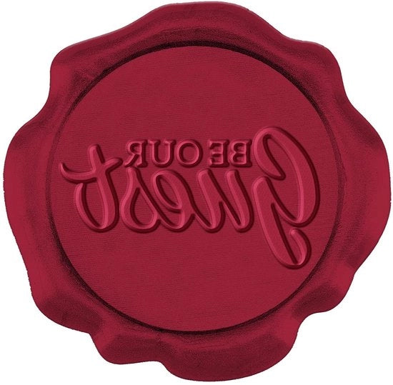 50 Sticker di Sigillo a Cera Invita a Farsi Cenare 1 Scatola Sticker Autoadesivi per Sigillare Enveloppe 30mm Inviti di Matrimonio Carte di Regalo Avvolgere Regali Scrapbooking Accessori