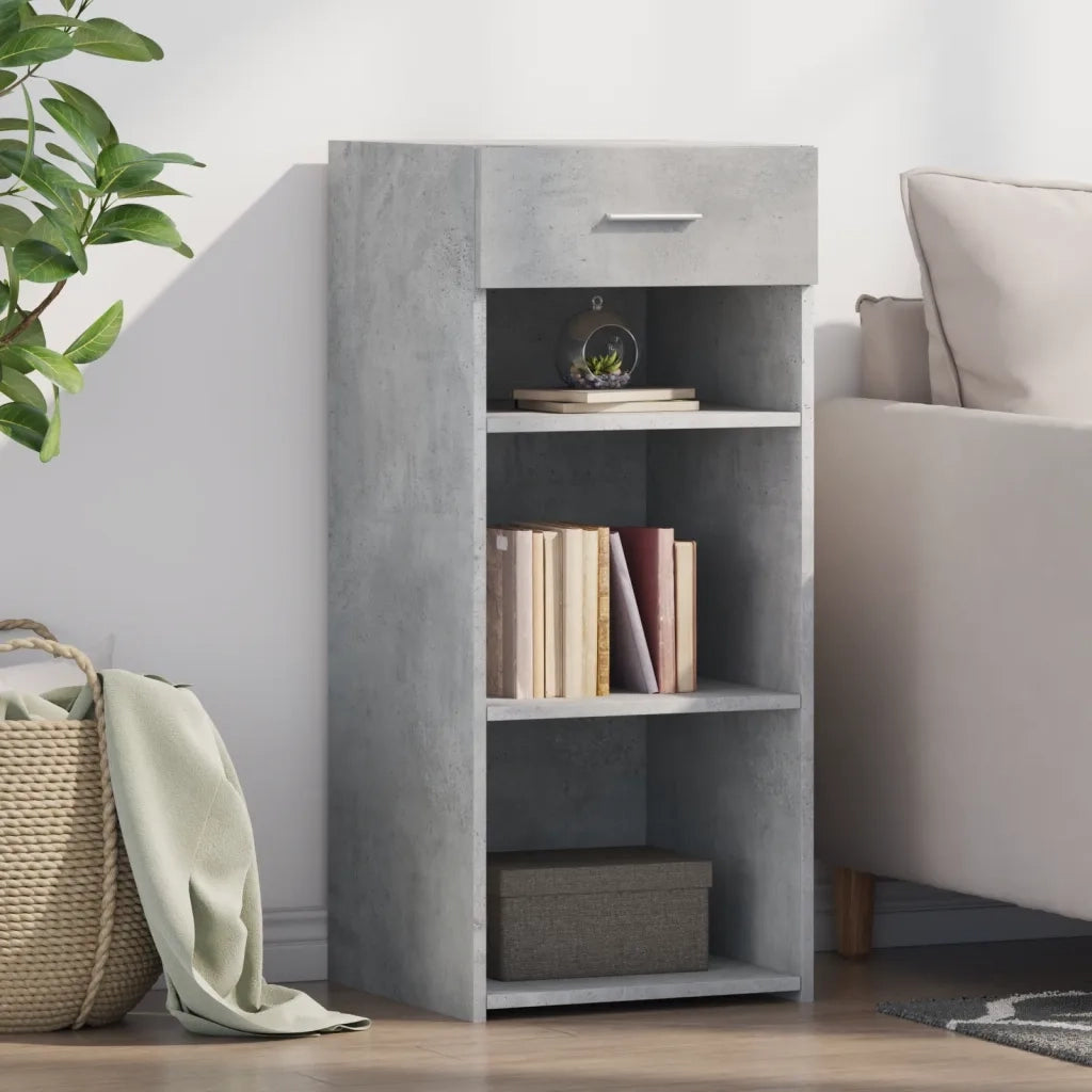 Credenza Grigio Cemento 40x42,5x93 cm in Legno Multistrato 846316