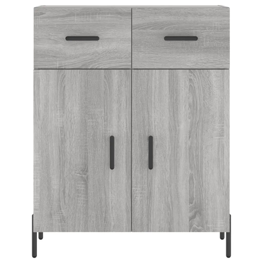 Credenza | Madia | Buffet da pranzo | Armadio da pranzo Grigio Sonoma 69,5x34x180 cm in Legno Multistrato