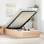 Letto ottomano Naturale 75 x 190 cm Legno di pino massiccio