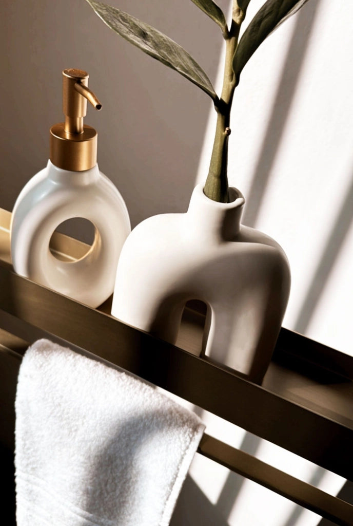 Mensola Da Bagno Sf01 60cm Gold Brush