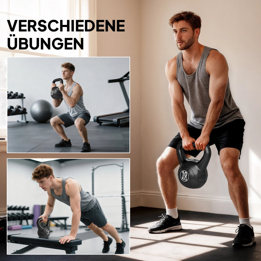 Kettlebell Kugelhantel 10 kg ¨C zephmum ¨C 10 kg Nero