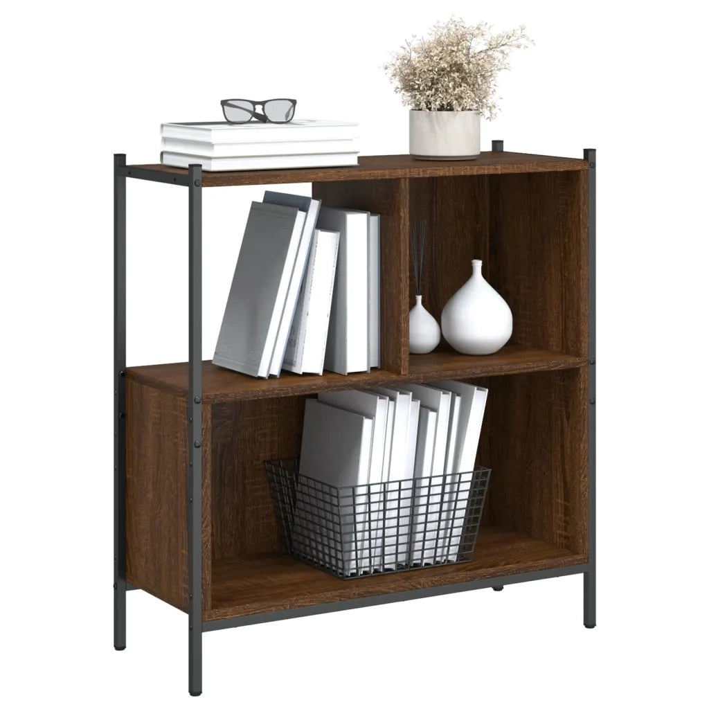 Libreria Rovere Marrone 72x28x77,5 cm in Legno Multistrato 838882