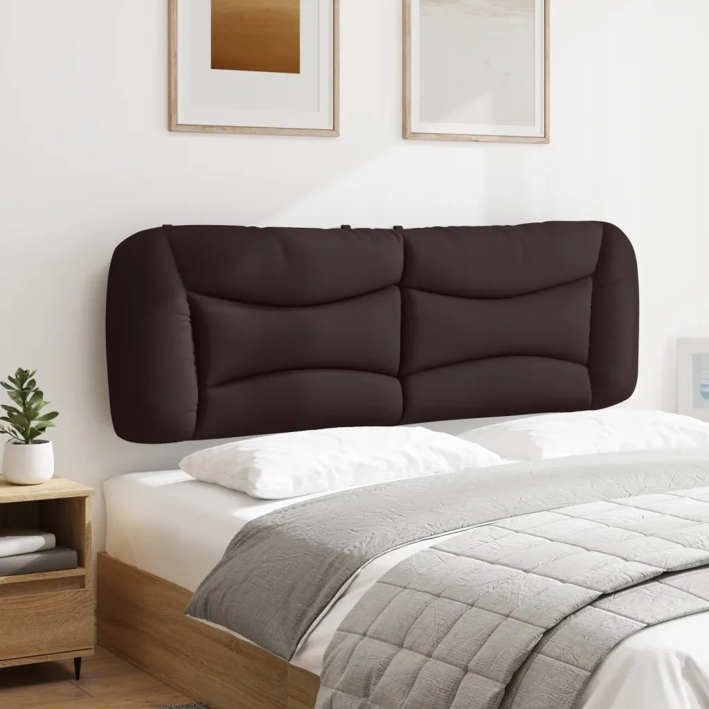 Cuscino Testiera Hvar Marrone Scuro 160 cm in Tessuto 374591