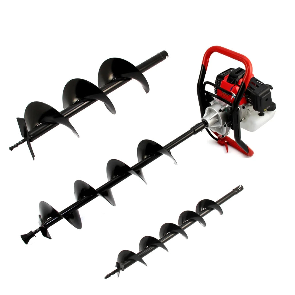 Coclea da Terra 3HP con 3 Trapani di Diverso Diametro & Kit di Sicurezza