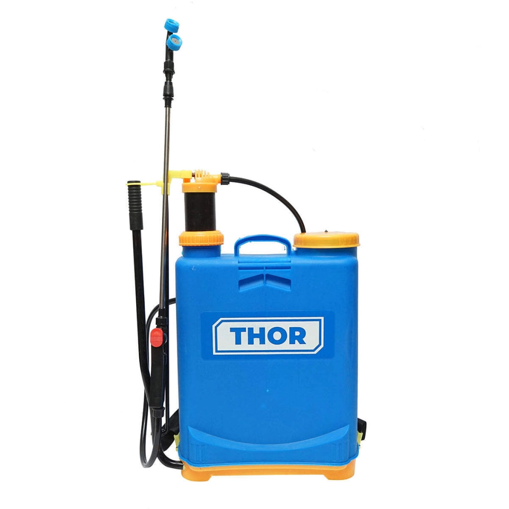 Pompa di spruzzatura, vermorel manuale con serbatoio da 16L, 2 ugelli intercambiabili THOR.
