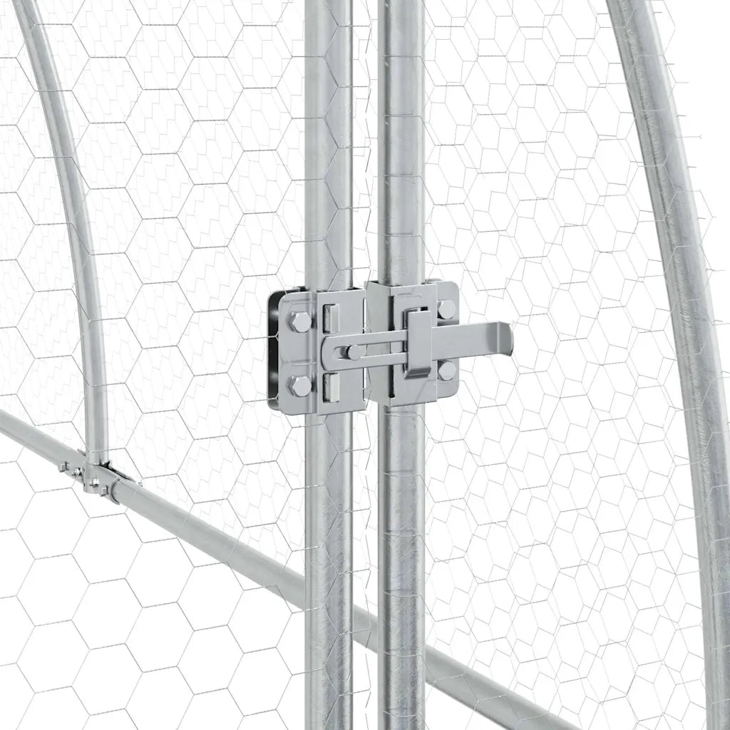 Gabbia per Polli Argento 300x105x120 cm in Acciaio Zincato CFW3080828