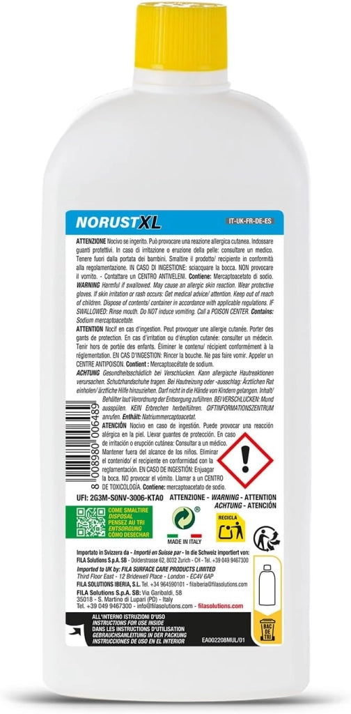 Fila no rust xl 1 l smacchiatore ruggine non acido marmo e gres
