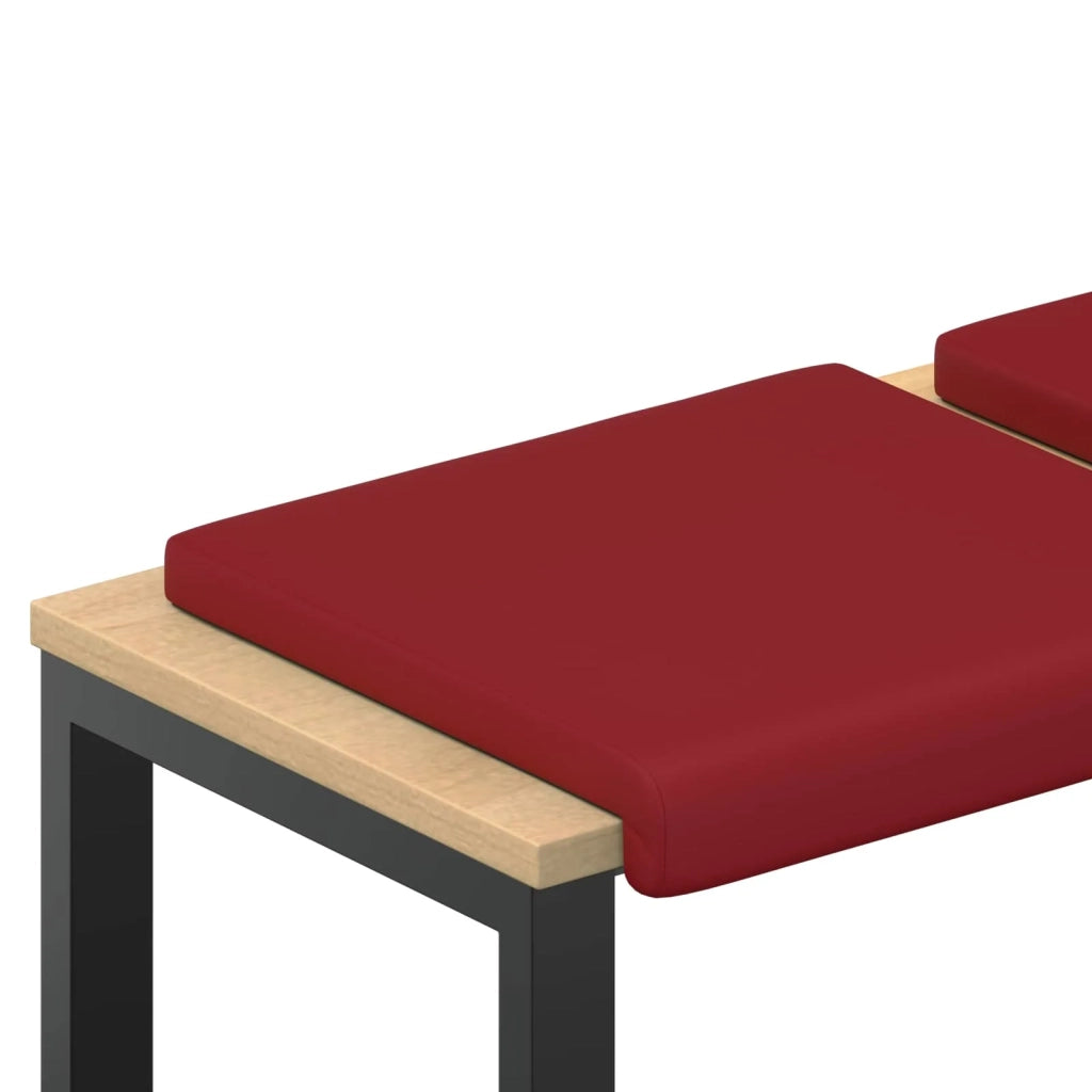 Cuscino per panchina 2 pcs Similpelle Rosso Vino 42043037