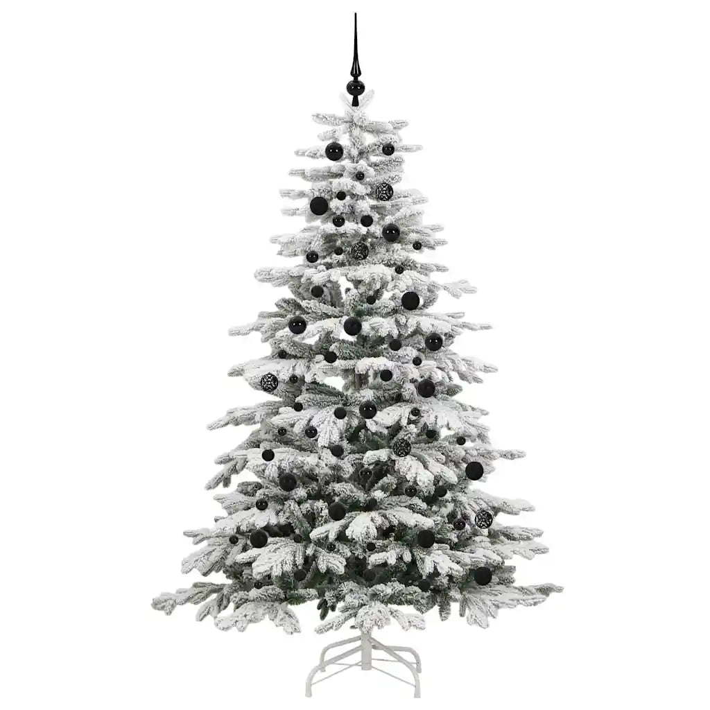 Albero di Natale Artificiale con Rami Pieghevoli Bianco 210 cm 3395650