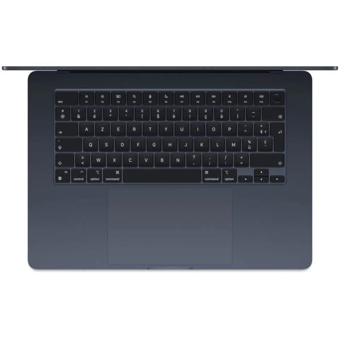 Apple - 15 MacBook Air M3 (2024) - 8 GB di RAM - 512 GB di spazio di archiviazione - Mezzanotte - AZERTY