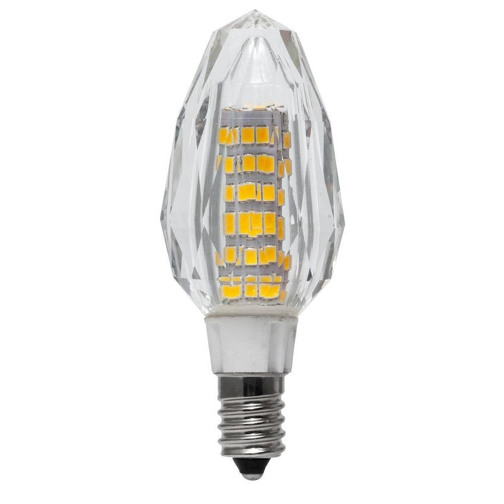 Trade Shop - Lampadina Led Candela E14 Vetro Cristallo Lampada 7w 230v Luce 3000k 4000k 6000k -