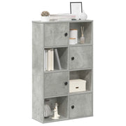Libreria Grigio Cemento 60x24x101,5 cm in Legno Multistrato 860394