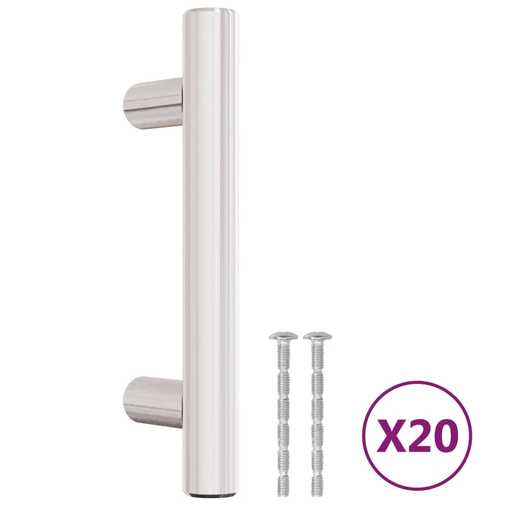 Maniglie per Mobili 20 pz Argento 64mm in Acciaio Inox CFW1189333