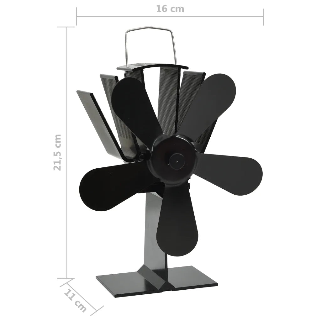 Ventola per Stufa Alimentazione a Calore 5 Lame Nero CFW9303224
