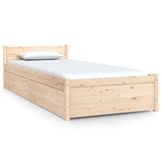 Letto singolo | Letto per adulti | Giroletto con Cassetti 75x190 cm Small Single