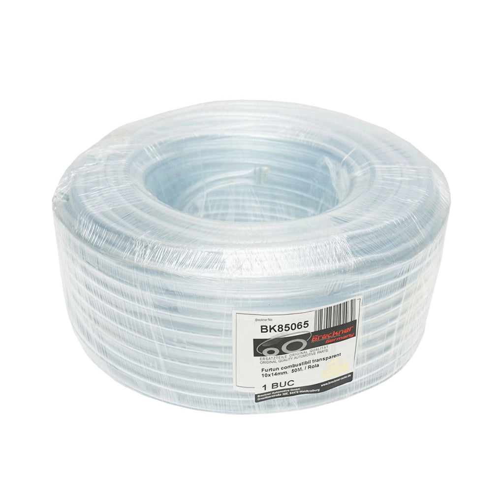 Tubo per combustibile trasparente 10x14 mm, bobina da 50 m, Breckner Germany
