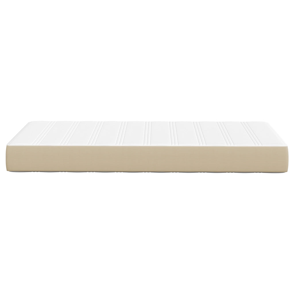 Materasso a molle pocket  Verde chiaro Grigio Medio 90x200x20 cm Tessuto
