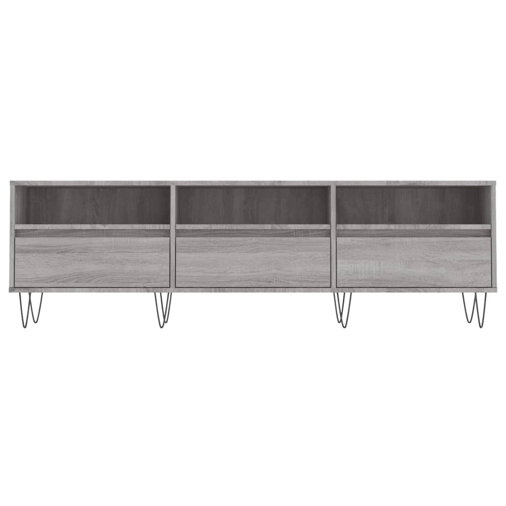 Mobile TV multimediale scaffale TV mobile TV sala da pranzo soggiorno camera da letto Sonoma 150 x 30 x 44,5 cm legno ingegnerizzato grigio 02_0028396