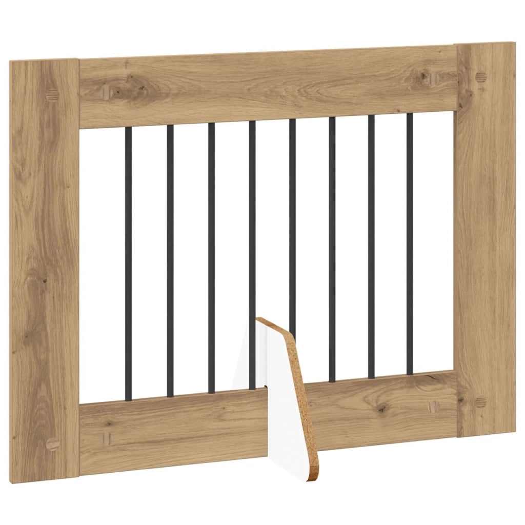 Cancello per cani pieghevole con supporti 4 pz 321 cm 892138