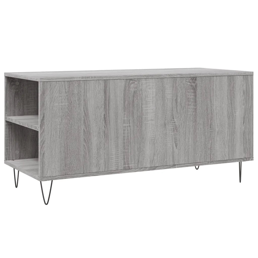 Tavolino salotto | Tavolino da caff¨¨ | Tavolino da Soggiorno Grigio Sonoma 102x44,5x50 cm Legno Multistrato