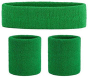 Set di fasciature per sport - Fascia cranica e fascia polso 3 pezzi - Morbido e compattato - Elastico intrecciato - Fasciatura per sport - Fasciatura per allenamento - Ideale per palestra, tennis, ginnastica, calcio