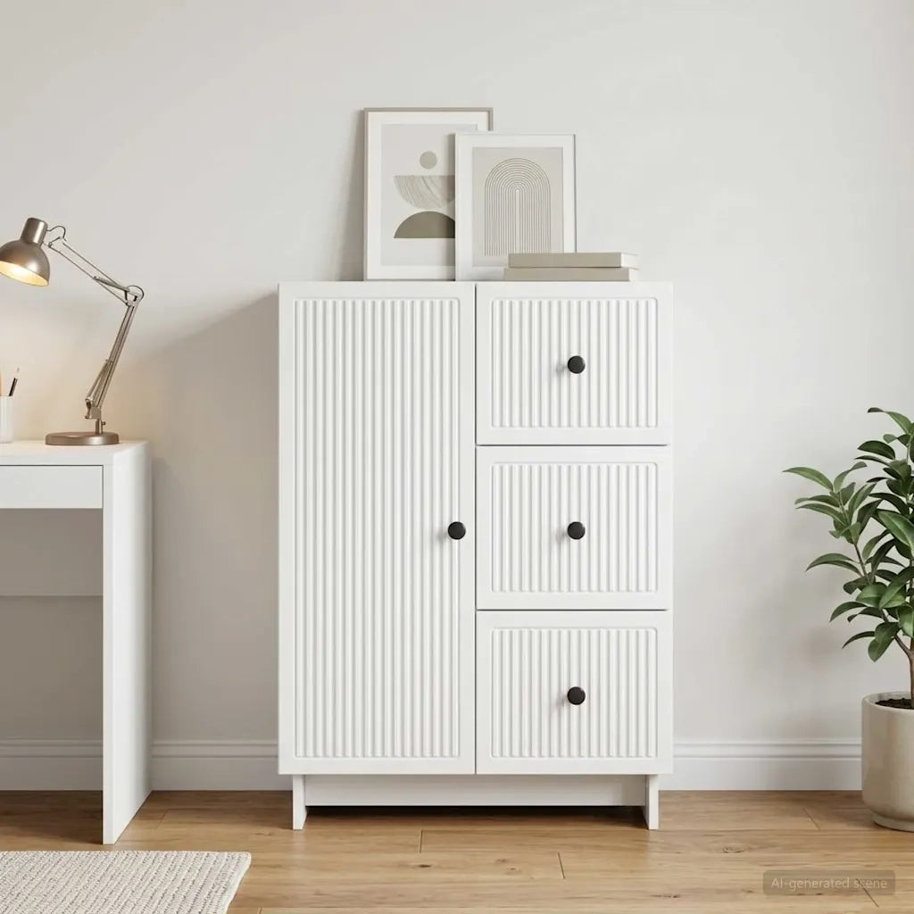 Credenza Bianco 66 x 34,5 x 90 cm Legno ingegnerizzato 893935