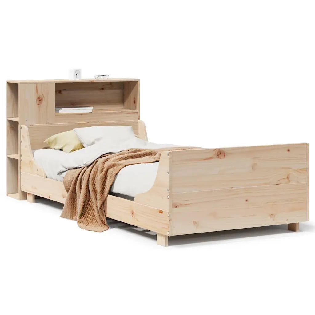 Giroletto senza Materasso 100x200 cm in Legno Massello di Pino 3323782