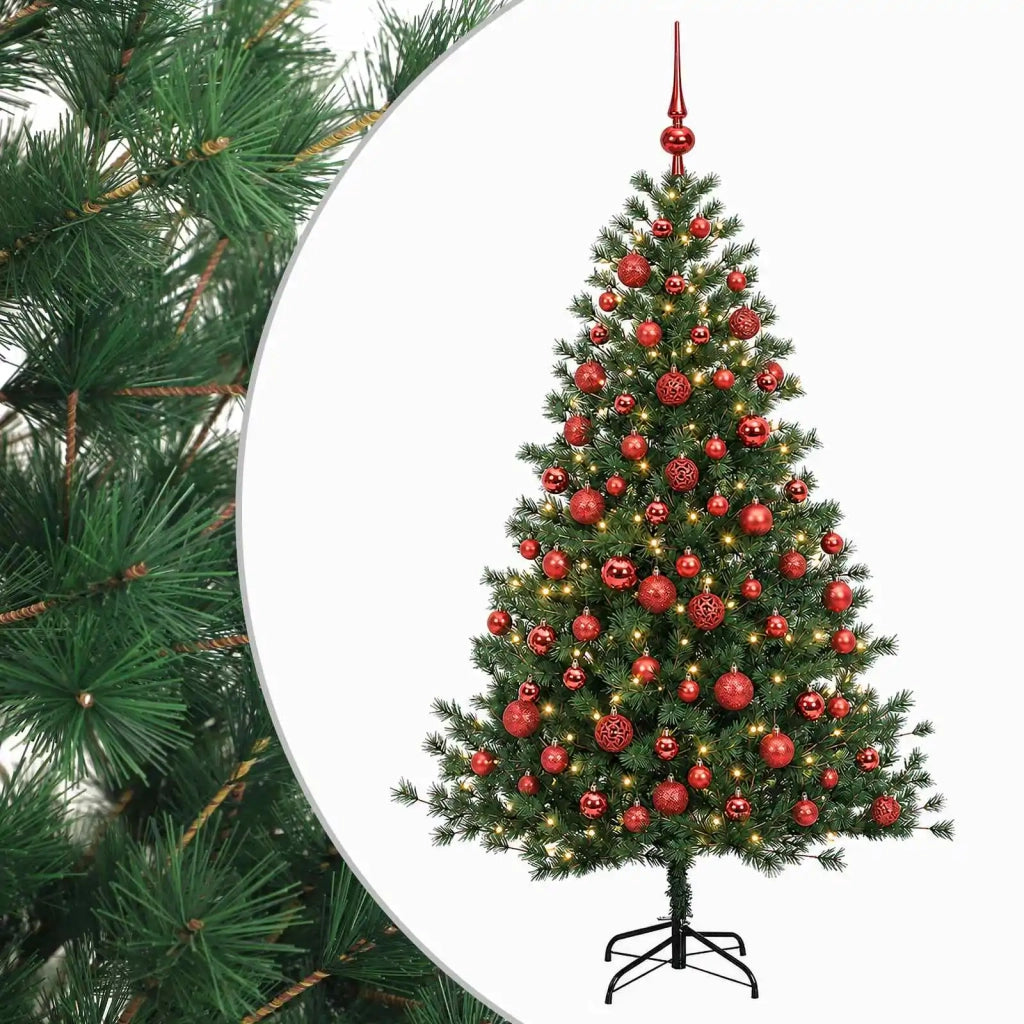 Albero di Natale artificiale con palline 240 cm 300 LED 3466771