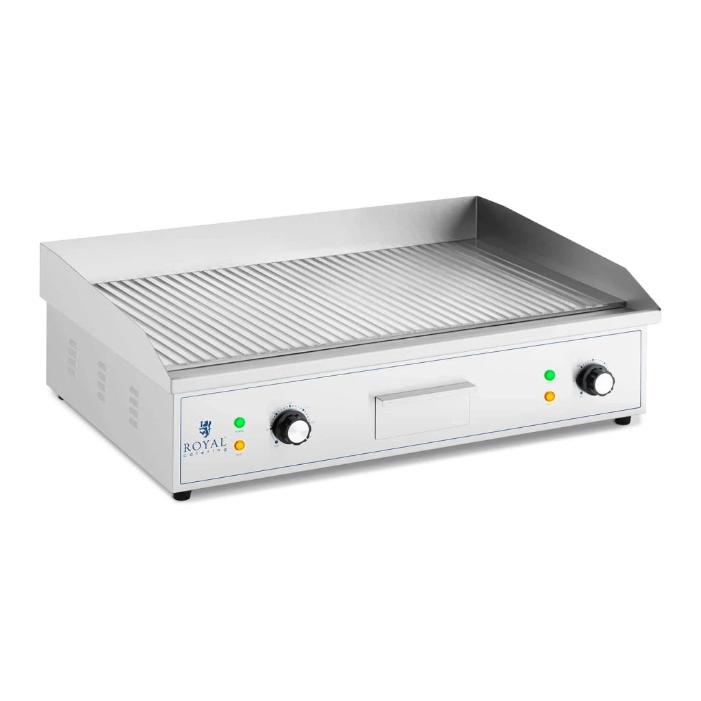 Piastra elettrica scanalata plancha 700 x 400 mm 4.400 watt 14_0004053